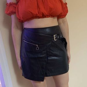 Forever 21 faux leather skirt